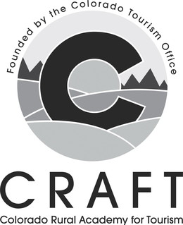 C FOUNDED BY THE COLORADO TOURISM OFFICE CRAFT COLORADO RURAL ACADEMY FOR TOURISM trademark
