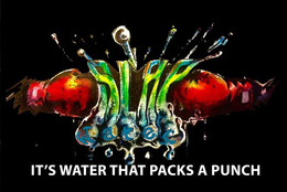 SLAP WATER IT'S WATER THAT PACKS A PUNCH trademark