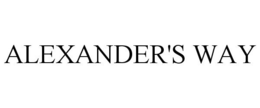 ALEXANDER'S WAY trademark