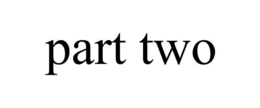 PART TWO trademark