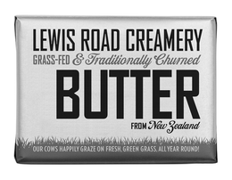LEWIS ROAD CREAMERY GRASS FED & TRADITIONALLY CHURNED BUTTER FROM NEW ZEALAND OUR COWS HAPPILY GRAZE ON FRESH GRASS, ALL YEAR ROUND! trademark