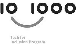 10 1000 TECH FOR INCLUSION PROGRAM trademark