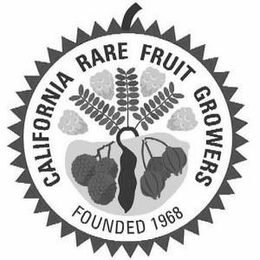 CALIFORNIA RARE FRUIT GROWERS FOUNDED 1968 trademark