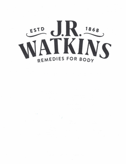 J.R. WATKINS ESTD 1868 REMEDIES FOR BODY trademark