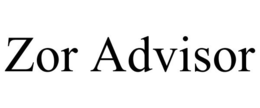 ZOR ADVISOR trademark