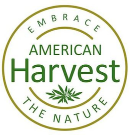 EMBRACE AMERICAN HARVEST THE NATURE trademark