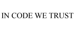 IN CODE WE TRUST trademark
