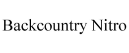 BACKCOUNTRY NITRO trademark