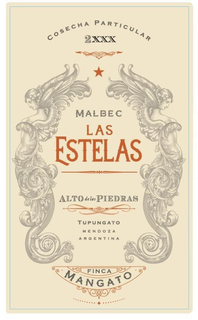 COSECHA PARTICULAR 2XXX MALBEC LAS ESTELAS ALTO DE LAS PIEDRAS TUPUNGATO MENDOZA ARGENTINA FINCA MANGATO trademark