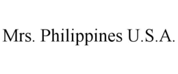 MRS. PHILIPPINES U.S.A. trademark