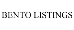 BENTO LISTINGS trademark