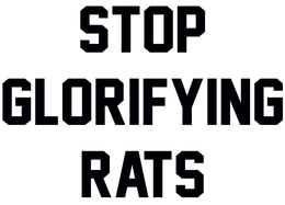 STOP GLORIFYING RATS trademark