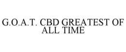 G.O.A.T. CBD GREATEST OF ALL TIME trademark
