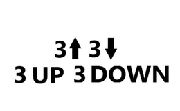 3 3 3 UP 3 DOWN trademark
