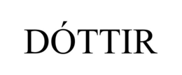 DÓTTIR trademark