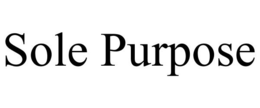 SOLE PURPOSE trademark
