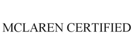 MCLAREN CERTIFIED trademark