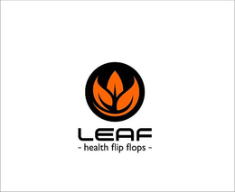 LEAF HEALTH FLIP FLOPS trademark