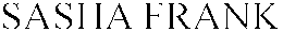 SASHA FRANK trademark