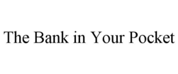 THE BANK IN YOUR POCKET trademark