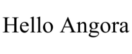 HELLO ANGORA trademark