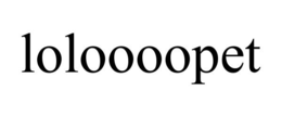 LOLOOOOPET trademark
