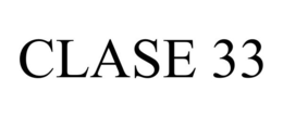 CLASE 33 trademark