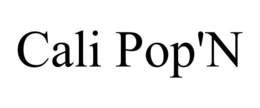 CALI POP'N trademark