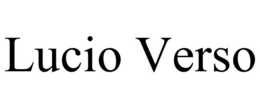 LUCIO VERSO trademark