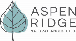 ASPEN RIDGE NATURAL ANGUS BEEF trademark