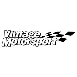 VINTAGE MOTORSPORT trademark
