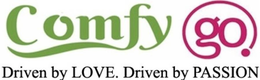 COMFY GO. DRIVEN BY LOVE. DRIVEN BY PASSION trademark