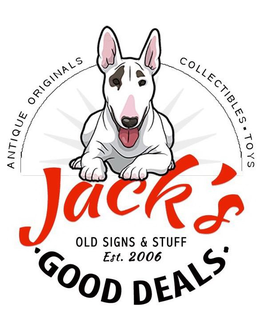 JACK'S GOOD DEALS, ANTIQUE ORIGINALS, COLLECTIBLES (DOT) TOYS, OLD SIGNS & STUFF trademark