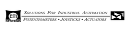 ETI SYSTEMS SOLUTIONS FOR INDUSTRIAL AUTOMATION POTENTIOMETERS · JOYSTICKS · ACTUATORS trademark