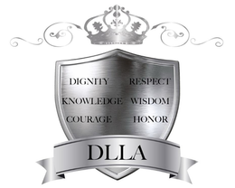 DIGNITY RESPECT KNOWLEDGE WISDOM COURAGE HONOR DLLA trademark