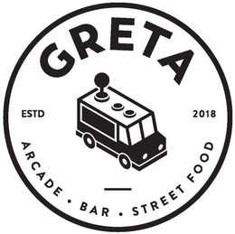 GRETA ARCADE BAR STREET FOOD ESTD 2018 trademark
