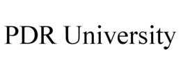 PDR UNIVERSITY trademark