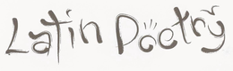 LATIN POETRY trademark