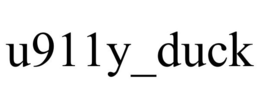 U911Y_DUCK trademark