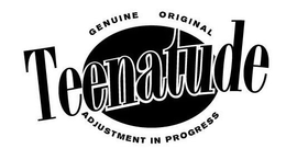 GENUINE ORIGINAL TEENATUDE ADJUSTMENT IN PROGRESS trademark