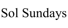 SOL SUNDAYS trademark
