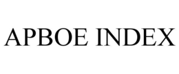 APBOE INDEX trademark
