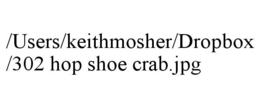 /USERS/KEITHMOSHER/DROPBOX/302 HOP SHOE CRAB.JPG trademark