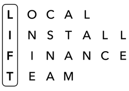 LIFT LOCAL INSTALL FINANCE TEAM trademark