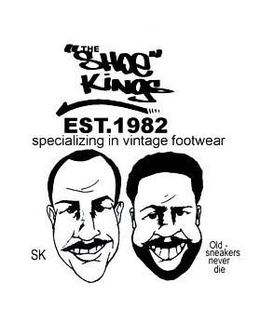 "THE SHOE KINGS" EST. 1982 SPECIALIZING IN VINTAGE FOOTWEAR SK OLD - SNEAKERS NEVER DIE trademark