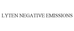 LYTEN NEGATIVE EMISSIONS trademark