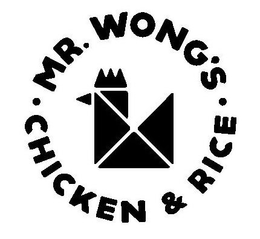 MR. WONG'S CHICKEN & RICE W trademark