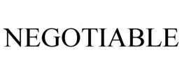 NEGOTIABLE trademark