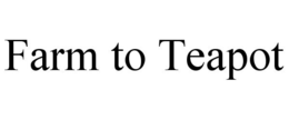 FARM TO TEAPOT trademark