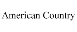 AMERICAN COUNTRY trademark